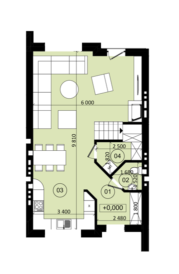 Таунхаус 112.83 м² в КП Палитра от застройщика, с. Лапаевка