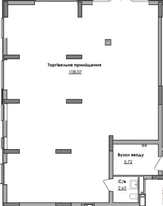 Помещение свободного назначения 108.07 м² в ЖК Millennium от застройщика, г. Любомль