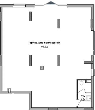 Помещение свободного назначения 93.33 м² в ЖК Millennium от застройщика, г. Любомль