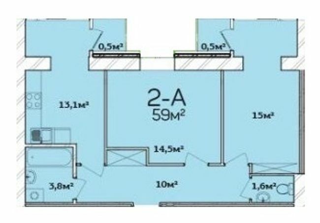 2-кімнатна 59 м² в ЖК Європейський Двір від 11 100 грн/м², Чернігів