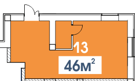 Помещение свободного назначения 46 м² в ЖК Dream Town от застройщика, Луцк