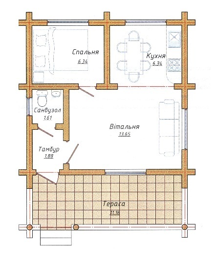 Коттедж 43 м² в КП Княжий Хутор от 12 163 грн/м², с. Новоселица