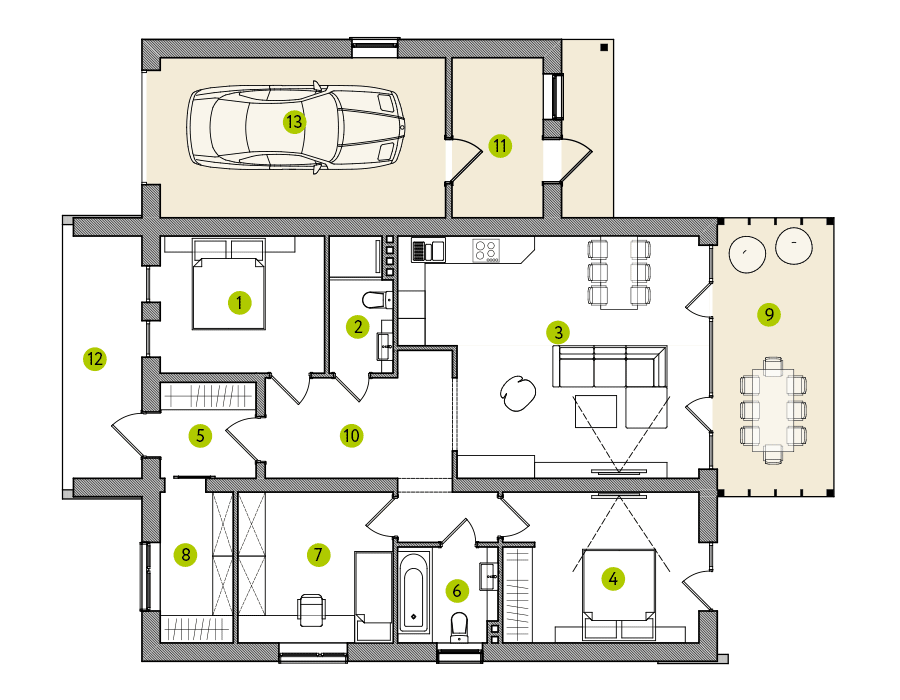 Коттедж 106 м² в КГ Новая Александровка от 24 486 грн/м², с. Безугловка