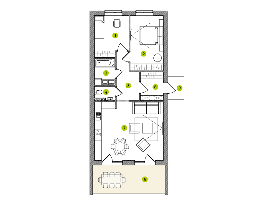 Коттедж 76 м² в КГ Зеленый Бульвар от 17 895 грн/м², с. Белогородка