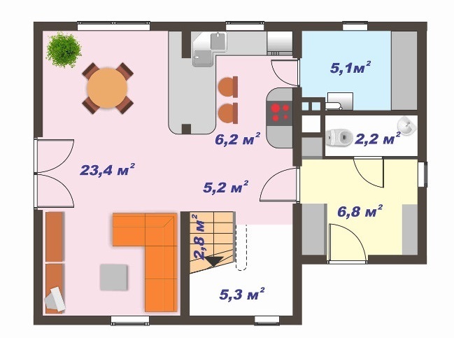 Котедж 110 м² в КМ Теремки від забудовника, Черкаси