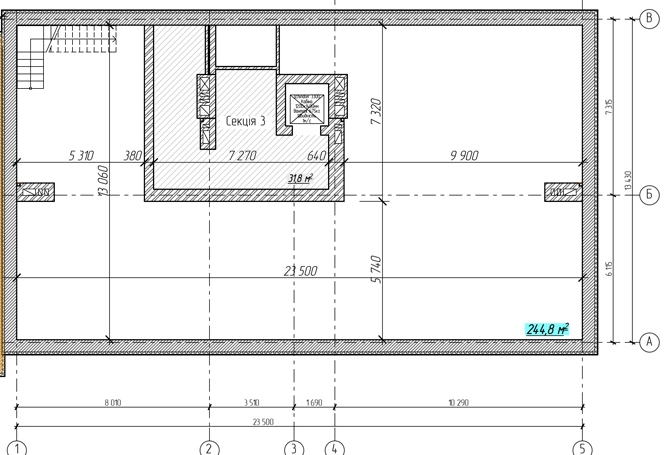 Приміщення вільного призначення 244.8 м² в ЖК Bridge Tower від забудовника, Рівне