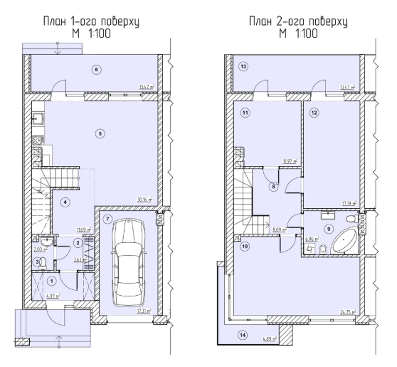 Таунхаус 148.27 м² в Таунхаус GreenVille от застройщика, Ровно