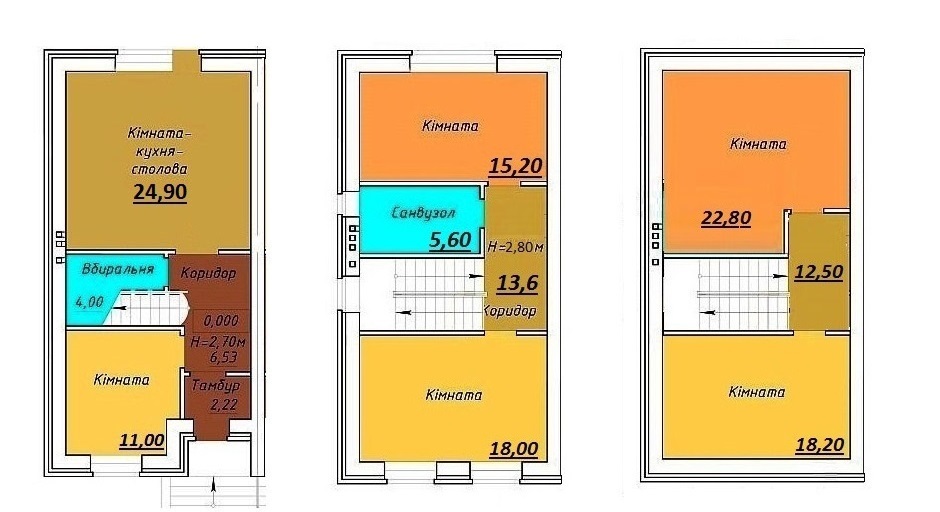 Дуплекс 158 м² в КП Status от застройщика, с. Косовщина