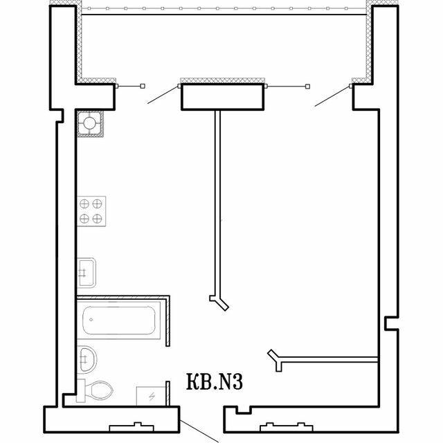 1-кімнатна 38.2 м² в ЖК Концепт від 16 000 грн/м², Миколаїв