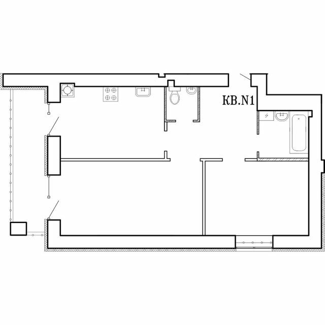 2-кімнатна 57.89 м² в ЖК Концепт від 18 000 грн/м², Миколаїв