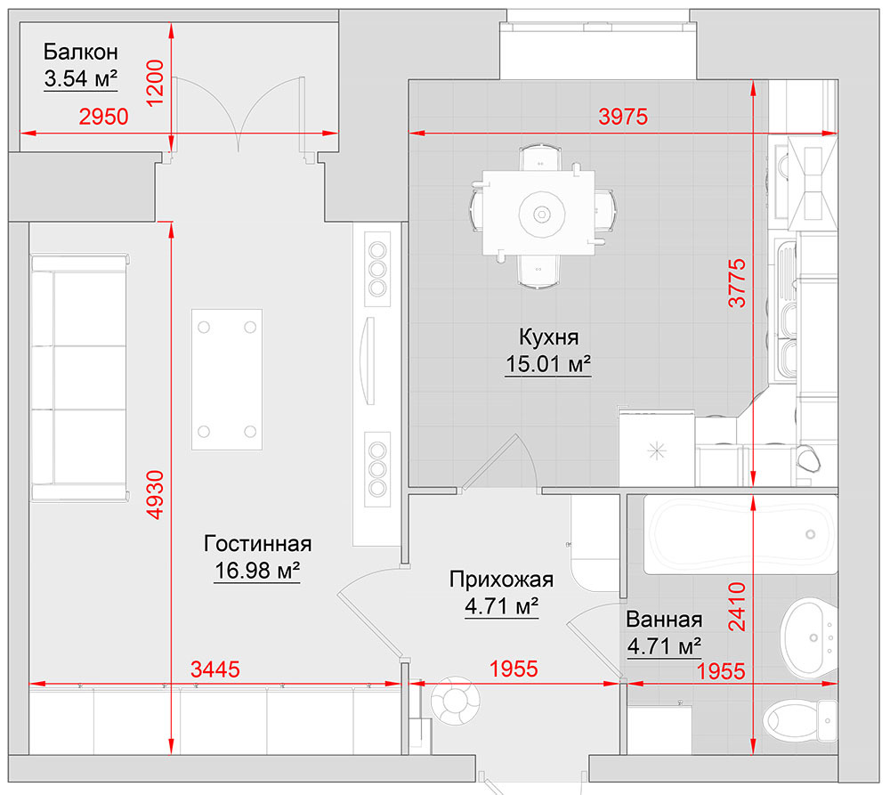 1-комнатная 45 м² в ЖК на ул. Троицкая, 74 от 17 850 грн/м², г. Кременчуг