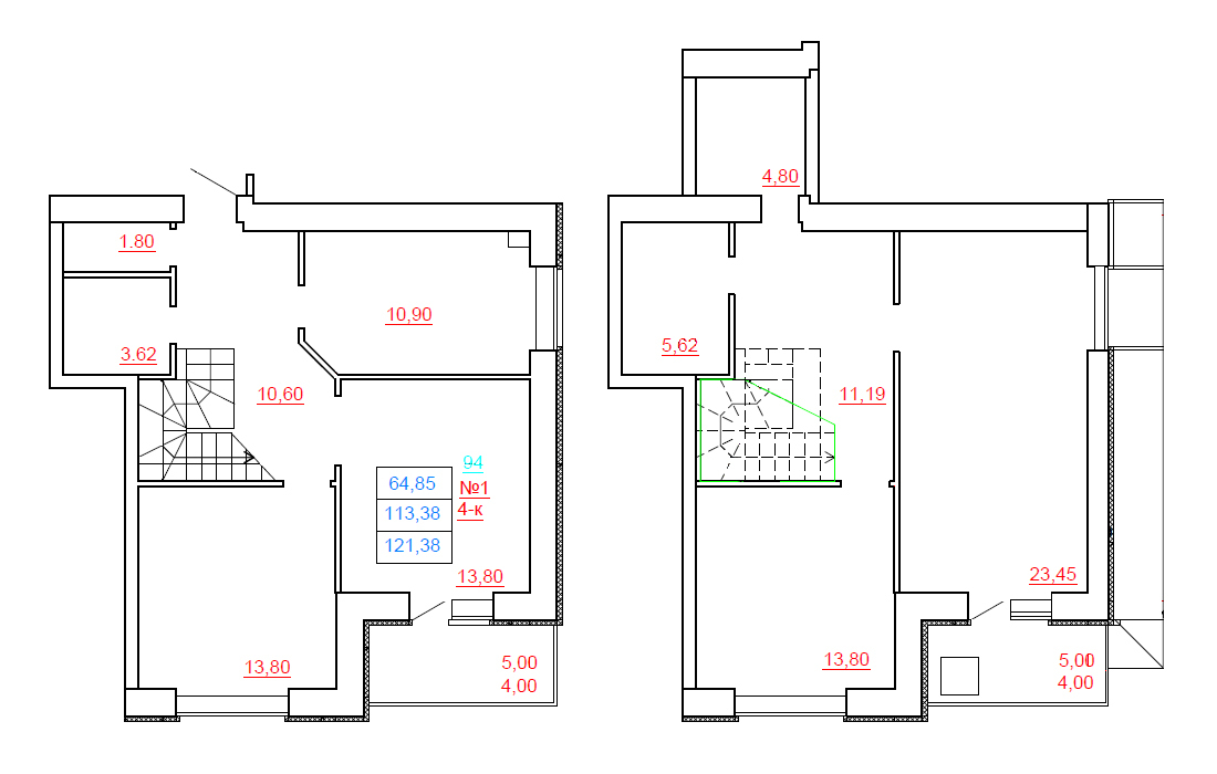 Дворівнева 121.38 м² в ЖК Острів від 10 300 грн/м², м. Миргород