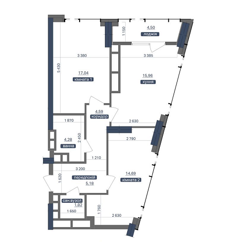 2-кімнатна 68.3 м² в ЖК Метрополіс від 46 105 грн/м², Київ