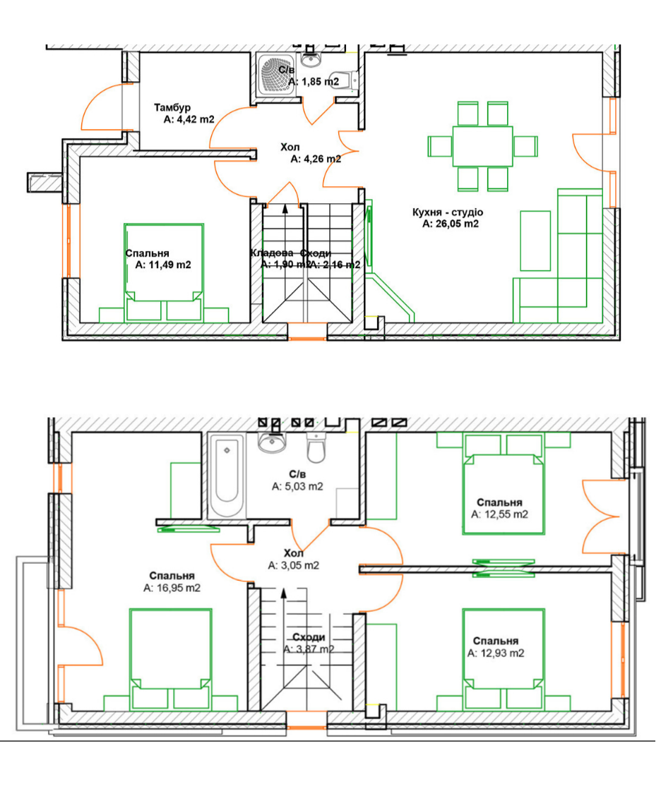 Дуплекс 115 м² в Дуплексы Grand Residence 4 от 17 565 грн/м², с. Гатное