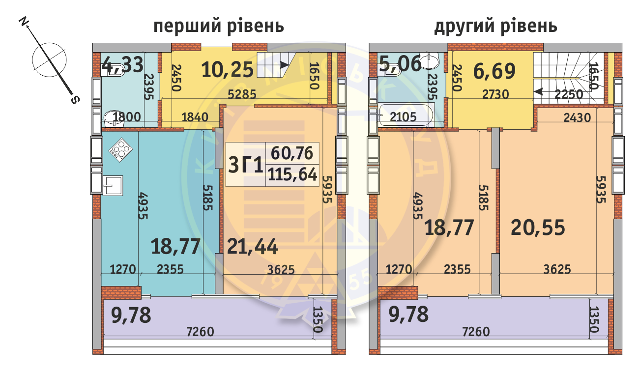 Двухуровневая 115.64 м² в ЖК Медовый-2 от 27 371 грн/м², Киев