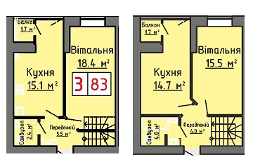 Дворівнева 83 м² в ЖК на вул. Залізнична, 16 від 18 000 грн/м², Луцьк