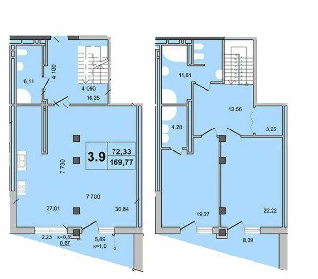 Двухуровневая 169.77 м² в КД Гоголевская, 47 от 66 800 грн/м², Киев