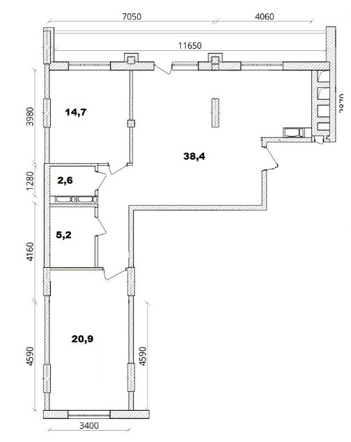 2-комнатная 93.8 м² в ЖК на ул. Драгоманова, 38 от 20 813 грн/м², Киев