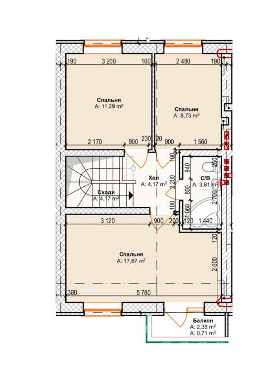 Таунхаус 100 м² в Таунхаусы C'House от 15 300 грн/м², г. Буча