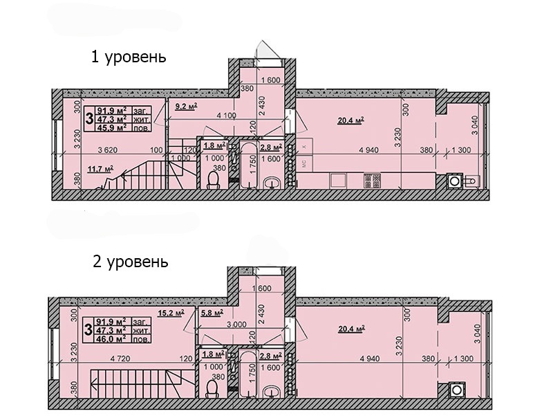 Двухуровневая 92 м² в ЖК Новая Конча-Заспа от 16 500 грн/м², с. Ходосовка