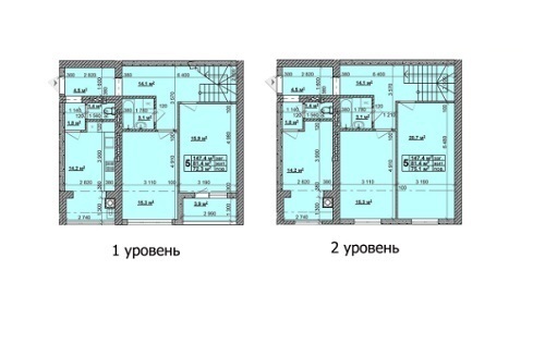 Дворівнева 147.4 м² в ЖК Нова Конча-Заспа від 16 500 грн/м², с. Ходосівка