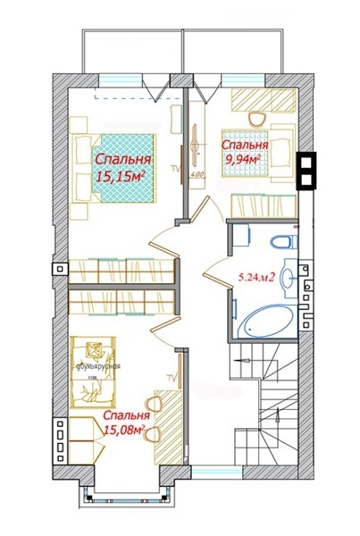 Таунхаус 160 м² в Таунхаусы Новая Конча-Заспа от застройщика, с. Ходосовка
