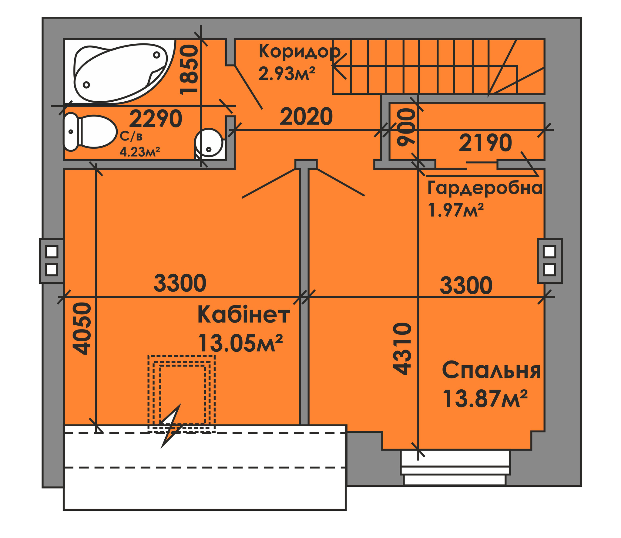 Дуплекс 75 м² в КМ Вишневий від 17 067 грн/м², с. Геронимівка