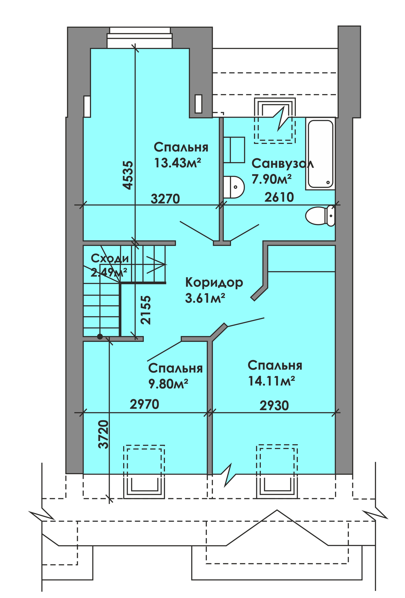 Таунхаус 110 м² в КМ Вишневий від 15 829 грн/м², с. Геронимівка