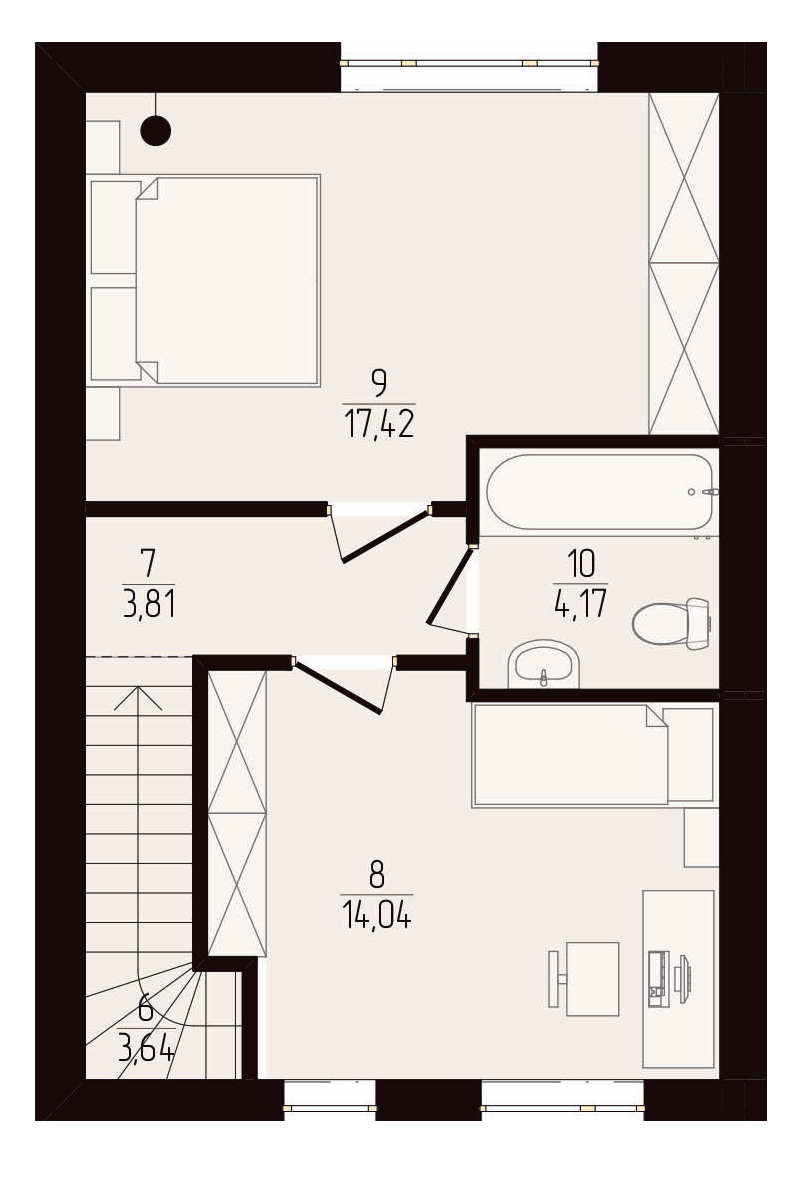 Таунхаус 83 м² в КГ Eurovillage от застройщика, Хмельницкий