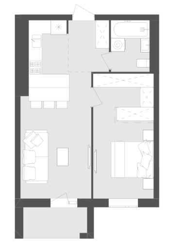 1-комнатная 48.41 м² в ЖК Avalon Zelena Street от 20 900 грн/м², Львов