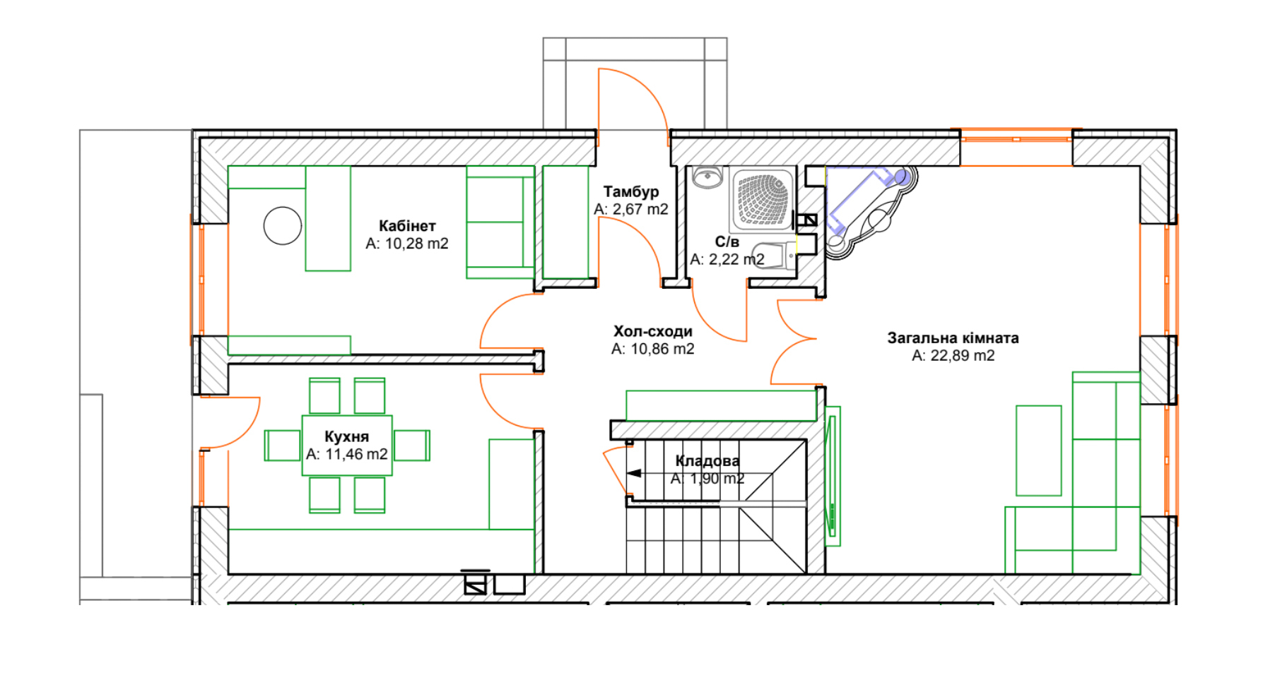 Таунхаус 125 м² в Таунхаусы Way Home от застройщика, г. Ирпень