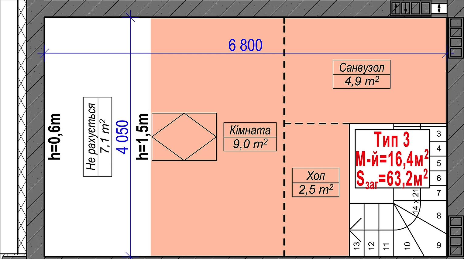 Таунхаус 63.2 м² в КМ на вул. Володимирівська (Червоного пахаря), 3 від 13 085 грн/м², с. Святопетрівське