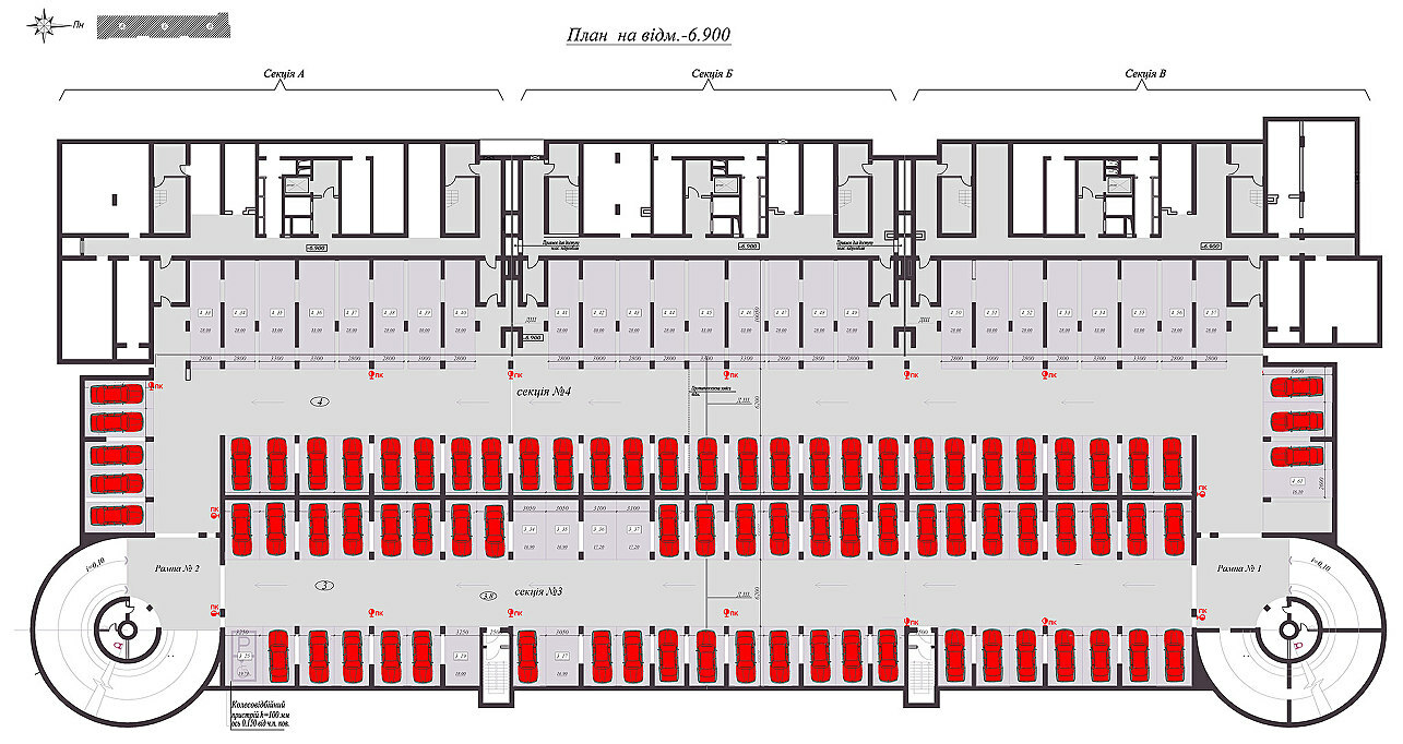 Машиноместо 31.5 м² в ЖК на ул. Подвысоцкого, 4В от 17 000 грн/м², Киев