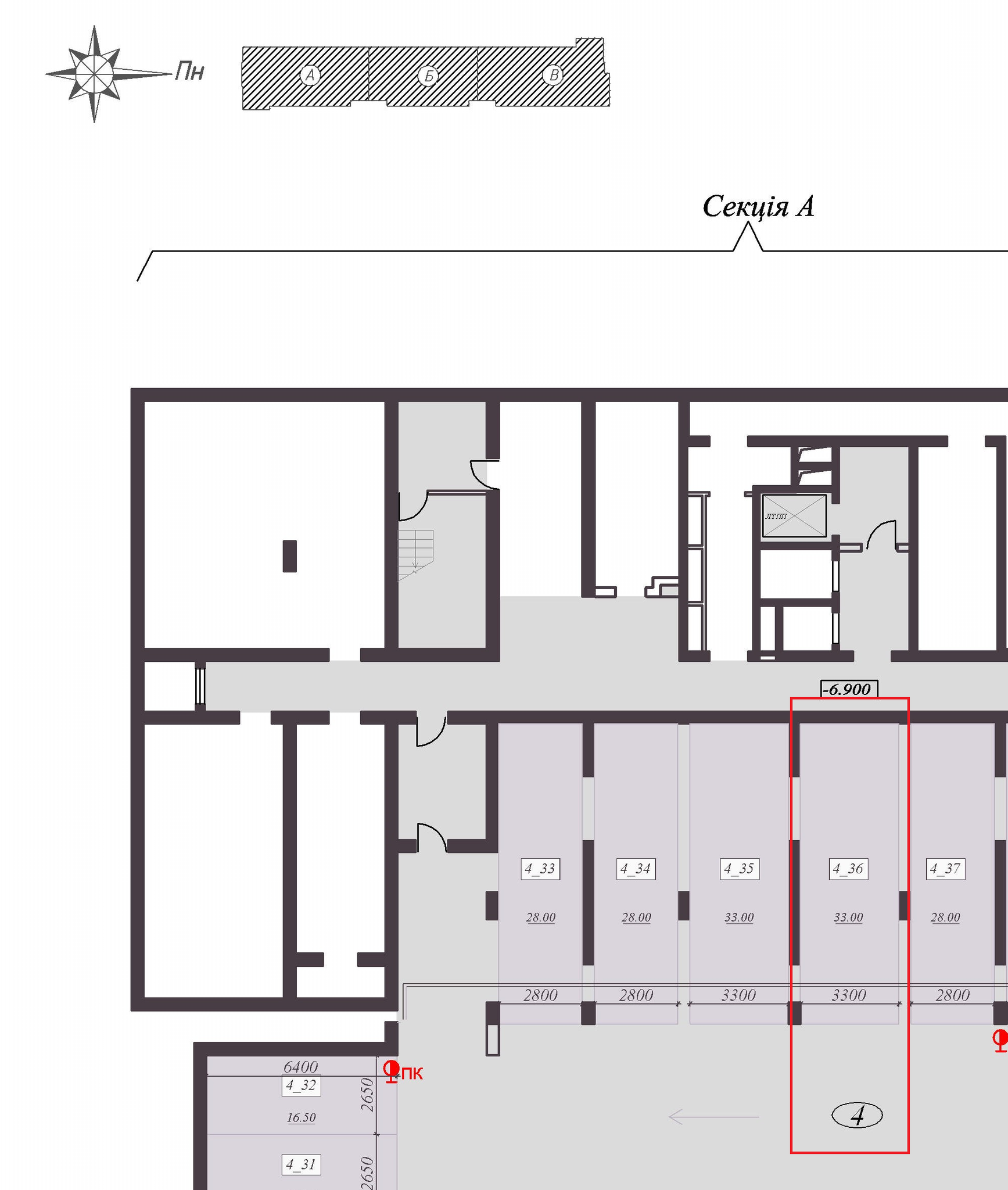 Машиноместо 36.1 м² в ЖК на ул. Подвысоцкого, 4В от 17 000 грн/м², Киев