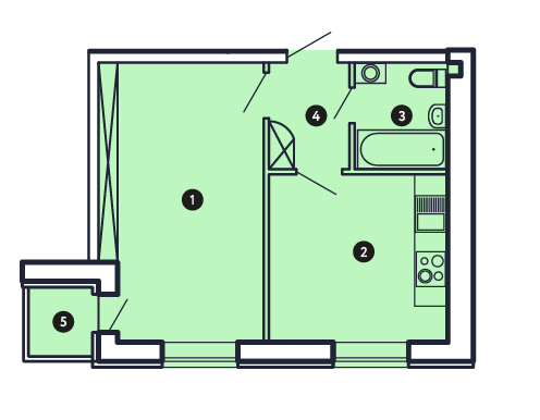 1-комнатная 36.81 м² в ЖК Comfort City от 20 200 грн/м², Запорожье