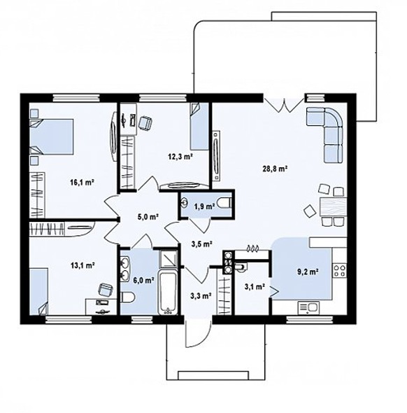 Коттедж 120 м² в КГ Орелька от 10 583 грн/м², пгт Обуховка