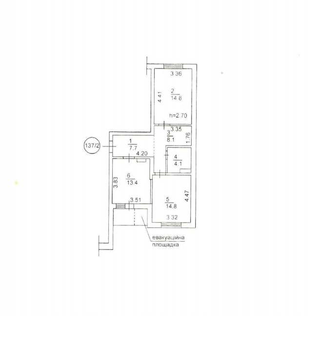 2-кімнатна 64.1 м² в ЖК Новомостицько-Замковецький від забудовника, Київ