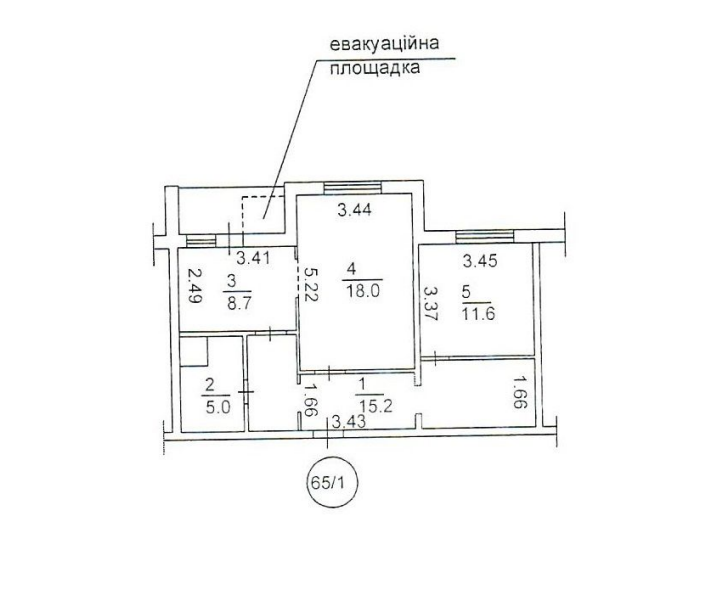 2-комнатная 60.03 м² в ЖК Новомостицко-Замковецкий от застройщика, Киев