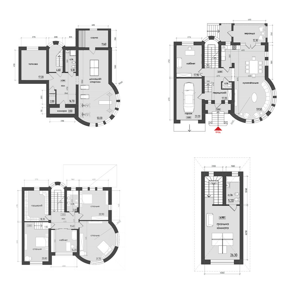 Таунхаус 297 м² в КМ Starville від 28 249 грн/м², с. Коровія