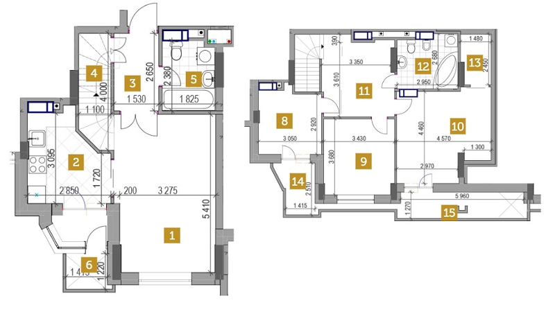 Дворівнева 108.99 м² в ЖК West House від 30 850 грн/м², Київ