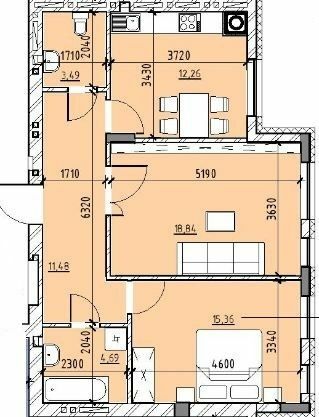 2-комнатная 66.12 м² в ЖК Бейкер Стрит. Шерлок Холмс от 40 500 грн/м², Львов