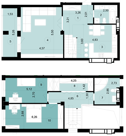 Двухуровневая 112.08 м² в ЖК ЕкоПарк от 11 500 грн/м², г. Червоноград