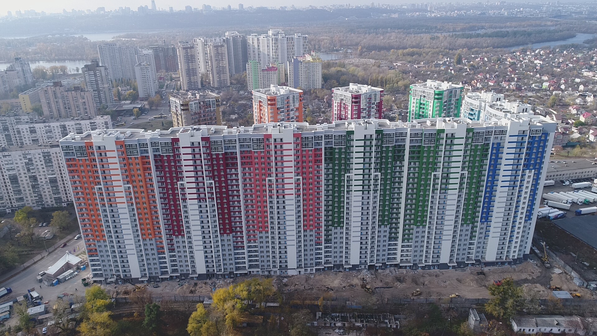 Ход строительства ЖК Каховская, ноя, 2019 год