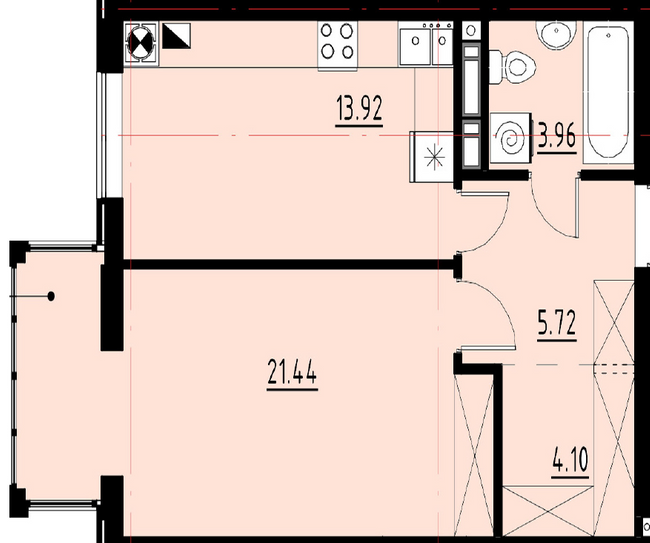 1-комнатная 49.13 м² в ЖК Globus Comfort от застройщика, Львов