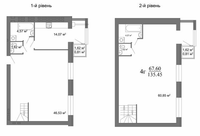 Дворівнева 134.91 м² в ЖК Сімейний комфорт від забудовника, Вінниця