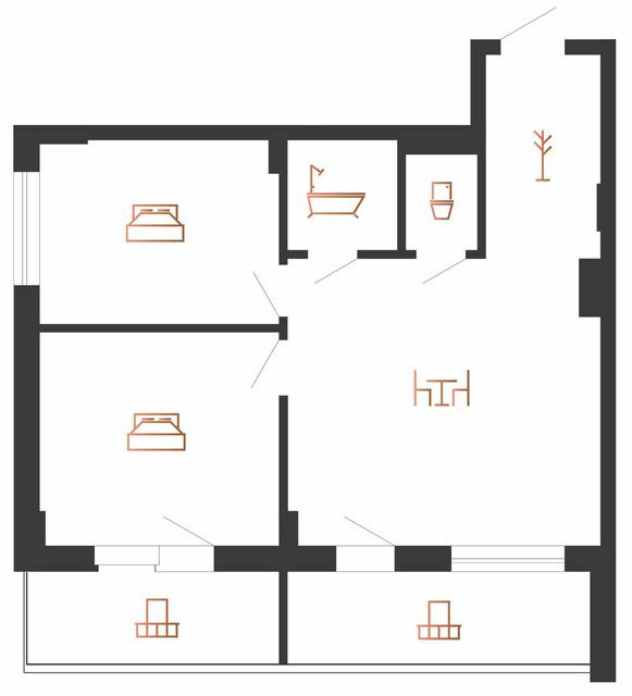 3-комнатная 63 м² в ЖК Авторский от 18 500 грн/м², Ивано-Франковск