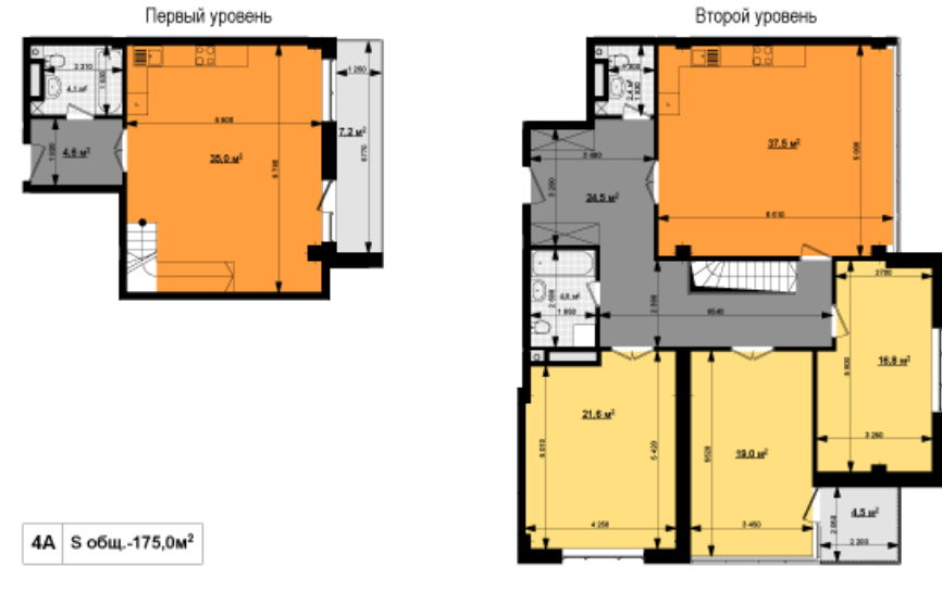 Дворівнева 175 м² в ЖК Вектор від 36 200 грн/м², Харків