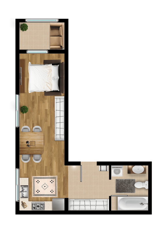 1-комнатная 34.4 м² в ЖК Венский дом от 14 250 грн/м², Харьков