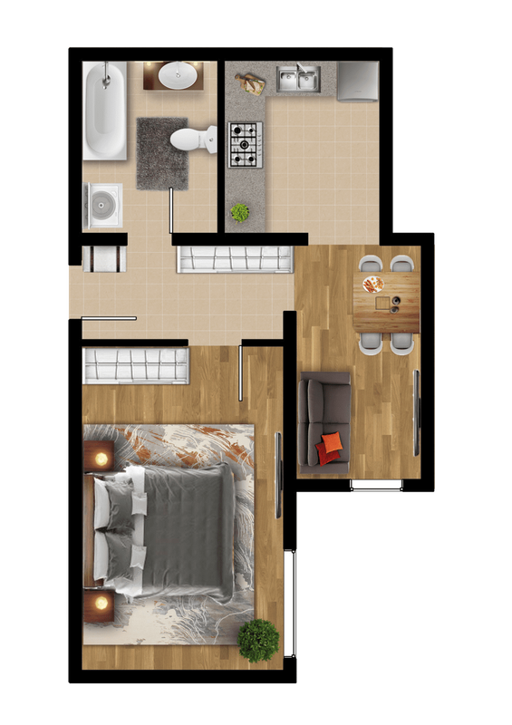 1-комнатная 47.7 м² в ЖК Венский дом от 14 450 грн/м², Харьков