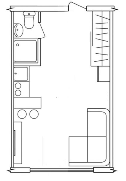 1-кімнатна 25 м² в ЖК Воробйови гори від 22 600 грн/м², Харків